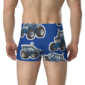 Furrow & Fields Boxer Briefs Ford TW-15 Big Print Boxer Briefs – Blue Quality Farmers Merch