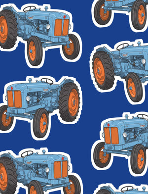 Furrow & Fields Boxer Briefs Fordson Major Big Print Boxer Briefs – Blue Quality Farmers Merch