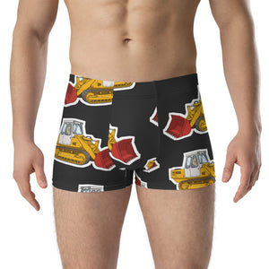 Furrow & Fields Boxer Briefs JCB 112 Big Print Boxer Briefs – Charcoal Quality Farmers Merch