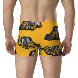 Furrow & Fields Boxer Briefs JCB 1CX Big Print Boxer Briefs – Yellow Quality Farmers Merch
