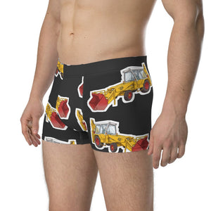 Furrow & Fields Boxer Briefs JCB 3C II Big Print Boxer Briefs – Charcoal Quality Farmers Merch