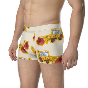 Furrow & Fields Boxer Briefs JCB 3C II Big Print Boxer Briefs – Cream Quality Farmers Merch