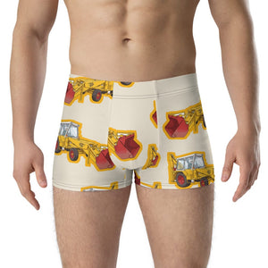 Furrow & Fields Boxer Briefs JCB 3C II Big Print Boxer Briefs – Cream Quality Farmers Merch