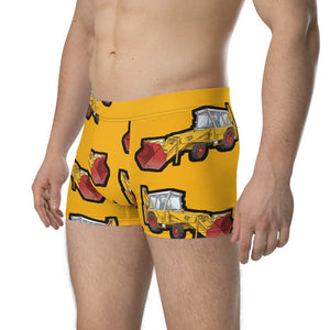 Furrow & Fields Boxer Briefs JCB 3C II Big Print Boxer Briefs – Yellow Quality Farmers Merch