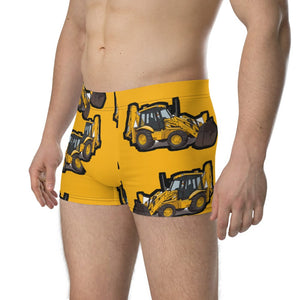 Furrow & Fields Boxer Briefs JCB 3CX Sitemaster Plus Big Print Boxer Briefs – Yellow Quality Farmers Merch