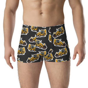 Furrow & Fields Boxer Briefs JCB 3CX Sitemaster Plus Boxer Briefs – Charcoal Quality Farmers Merch