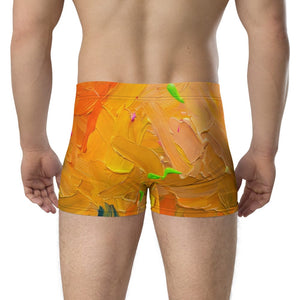 Furrow & Fields Boxer Briefs JCB 3CX Sitemaster Plus Splash Art | Boxer Briefs Quality Farmers Merch