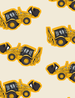 Furrow & Fields Boxer Briefs JCB 3CX Sitemaster SRS Big Print Boxer Briefs – Cream Quality Farmers Merch