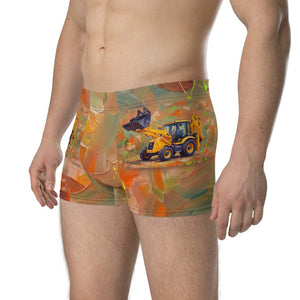 Furrow & Fields Boxer Briefs JCB 3CX Sitemaster SRS Splash Art | Boxer Briefs Quality Farmers Merch