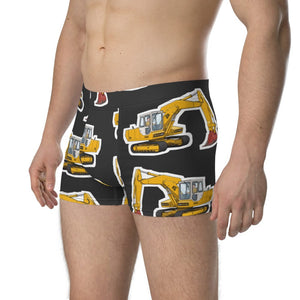 Furrow & Fields Boxer Briefs JCB 804 Big Print Boxer Briefs – Charcoal Quality Farmers Merch