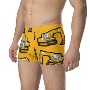 Furrow & Fields Boxer Briefs JCB 804 Big Print Boxer Briefs – Yellow Quality Farmers Merch