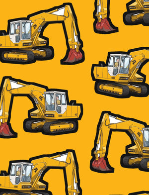 Furrow & Fields Boxer Briefs JCB 804 Big Print Boxer Briefs – Yellow Quality Farmers Merch