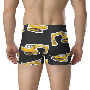 Furrow & Fields Boxer Briefs JCB 806 Big Print Boxer Briefs – Charcoal Quality Farmers Merch