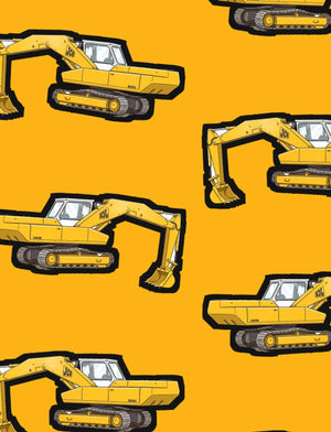 Furrow & Fields Boxer Briefs JCB 806 Big Print Boxer Briefs – Yellow Quality Farmers Merch