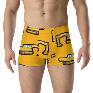 Furrow & Fields Boxer Briefs JCB 806 Big Print Boxer Briefs – Yellow Quality Farmers Merch