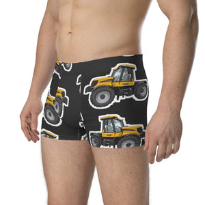 Furrow & Fields Boxer Briefs JCB Fastrac 3190 Big Print Boxer Briefs – Charcoal Quality Farmers Merch