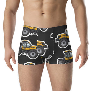 Furrow & Fields Boxer Briefs JCB Fastrac 3190 Big Print Boxer Briefs – Charcoal Quality Farmers Merch