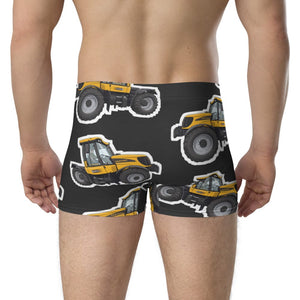 Furrow & Fields Boxer Briefs JCB Fastrac 3190 Big Print Boxer Briefs – Charcoal Quality Farmers Merch