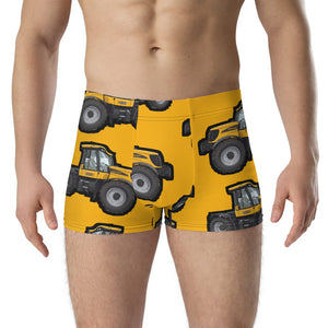 Furrow & Fields Boxer Briefs JCB Fastrac 3190 Big Print Boxer Briefs – Yellow Quality Farmers Merch