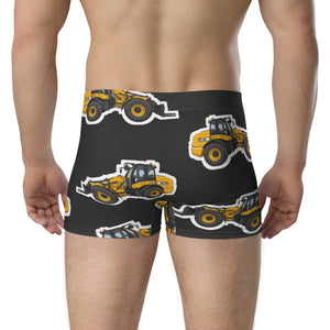 Furrow & Fields Boxer Briefs JCB TM420 Big Print Boxer Briefs – Charcoal Quality Farmers Merch