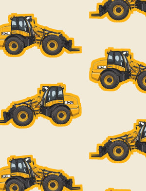 Furrow & Fields Boxer Briefs JCB TM420 Big Print Boxer Briefs – Cream Quality Farmers Merch