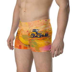 Furrow & Fields Boxer Briefs JCB TM420 Splash Art | Boxer Briefs Quality Farmers Merch