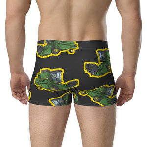 Furrow & Fields Boxer Briefs John Deere 1085 Big Print Boxer Briefs – Charcoal Quality Farmers Merch