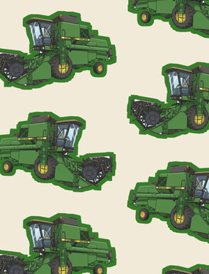 Furrow & Fields Boxer Briefs John Deere 1085 Big Print Boxer Briefs – Cream Quality Farmers Merch