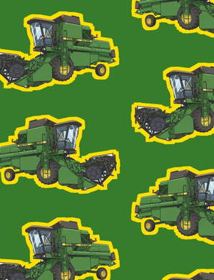 Furrow & Fields Boxer Briefs John Deere 1085 Big Print Boxer Briefs – Green Quality Farmers Merch
