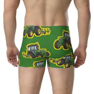 Furrow & Fields Boxer Briefs John Deere 4350 Big Print Boxer Briefs – Green Quality Farmers Merch