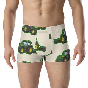 Furrow & Fields Boxer Briefs John Deere 4955 Big Print Boxer Briefs – Cream Quality Farmers Merch