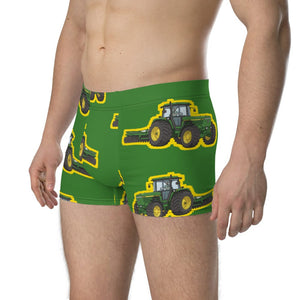 Furrow & Fields Boxer Briefs John Deere 4955 Big Print Boxer Briefs – Green Quality Farmers Merch
