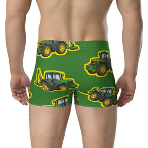 Furrow & Fields Boxer Briefs John Deere 6910 Big Print Boxer Briefs – Green Quality Farmers Merch