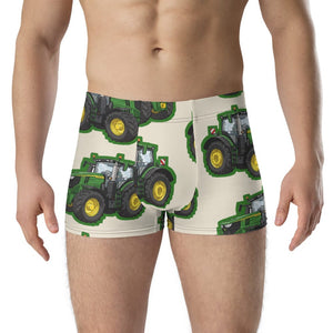 Furrow & Fields Boxer Briefs John Deere 6R 250 Big Print Boxer Briefs – Cream Quality Farmers Merch
