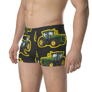 Furrow & Fields Boxer Briefs John Deere 8345R Big Print Boxer Briefs – Charcoal Quality Farmers Merch