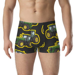 Furrow & Fields Boxer Briefs John Deere 8345R Big Print Boxer Briefs – Charcoal Quality Farmers Merch