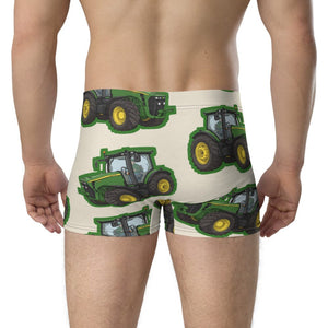 Furrow & Fields Boxer Briefs John Deere 8345R Big Print Boxer Briefs – Cream Quality Farmers Merch