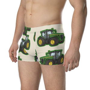Furrow & Fields Boxer Briefs John Deere 8345R Big Print Boxer Briefs – Cream Quality Farmers Merch