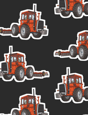 Furrow & Fields Boxer Briefs Massey Ferguson 1200 Big Print Boxer Briefs – Charcoal Quality Farmers Merch