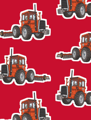 Furrow & Fields Boxer Briefs Massey Ferguson 1200 Big Print Boxer Briefs – Red Quality Farmers Merch