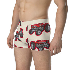 Furrow & Fields Boxer Briefs Massey Ferguson 135 Big Print Boxer Briefs – Cream Quality Farmers Merch