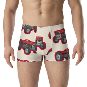 Furrow & Fields Boxer Briefs Massey Ferguson 135 Big Print Boxer Briefs – Cream Quality Farmers Merch