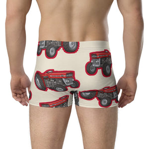 Furrow & Fields Boxer Briefs Massey Ferguson 135 Big Print Boxer Briefs – Cream Quality Farmers Merch
