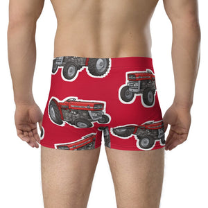 Furrow & Fields Boxer Briefs Massey Ferguson 135 Big Print Boxer Briefs – Red Quality Farmers Merch