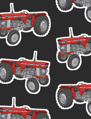 Furrow & Fields Boxer Briefs Massey Ferguson 165 Big Print Boxer Briefs – Charcoal Quality Farmers Merch
