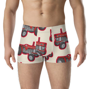 Furrow & Fields Boxer Briefs Massey Ferguson 165 Big Print Boxer Briefs – Cream Quality Farmers Merch