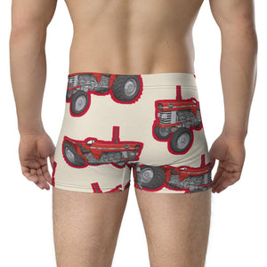 Furrow & Fields Boxer Briefs Massey Ferguson 165 Big Print Boxer Briefs – Cream Quality Farmers Merch