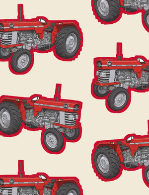 Furrow & Fields Boxer Briefs Massey Ferguson 165 Big Print Boxer Briefs – Cream Quality Farmers Merch