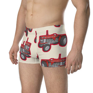 Furrow & Fields Boxer Briefs Massey Ferguson 165 Big Print Boxer Briefs – Cream Quality Farmers Merch