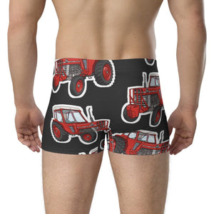 Furrow & Fields Boxer Briefs Massey Ferguson 188 Big Print Boxer Briefs – Charcoal Quality Farmers Merch